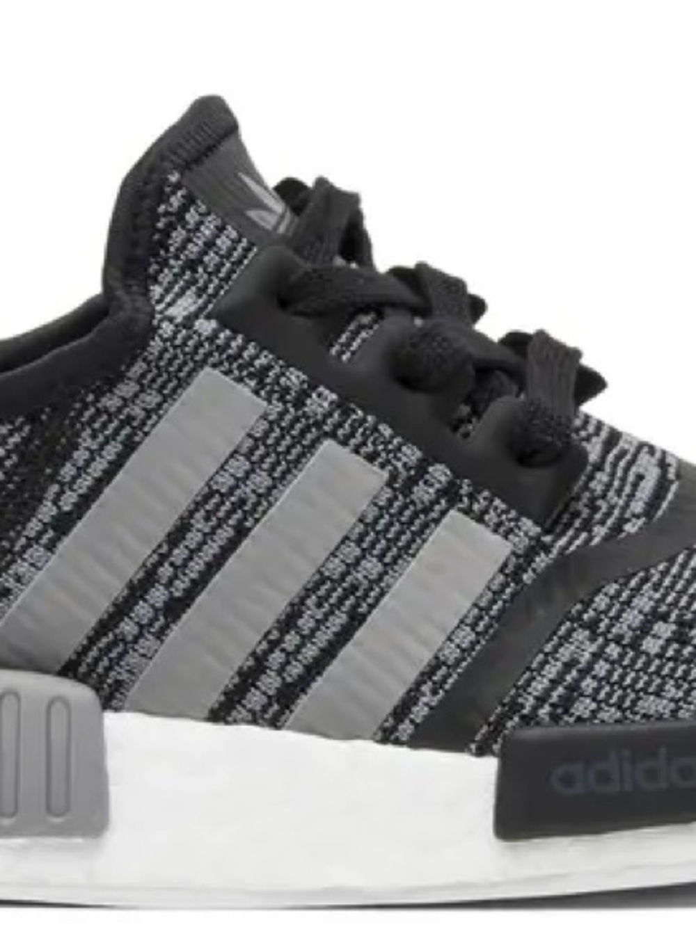 adidas Black & Gray Knit Lifestyle Sneakers. Excellent condition. Men’s 14